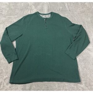 George 3-Button Men's Gray Cotton Blend Pullover Sweatshirt Size 2xl